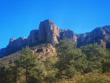 Casa Grande Peak rising above the Chisos Mountains in Big Bend National Park