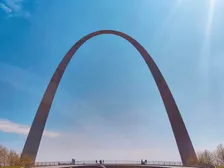 The iconic Gateway Arch in St. Louis