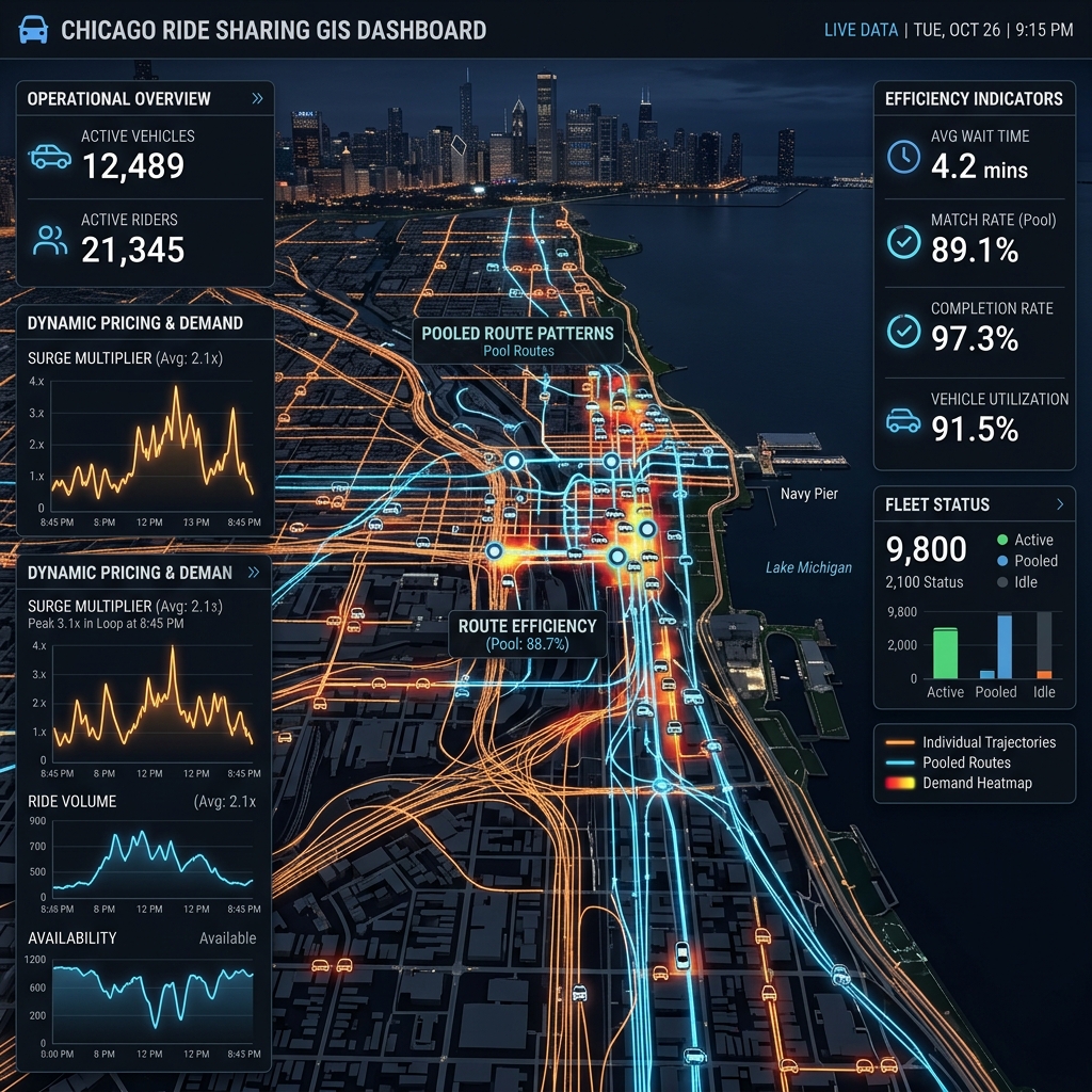 Scale Effects in Ridesplitting: A Case Study of the City of Chicago