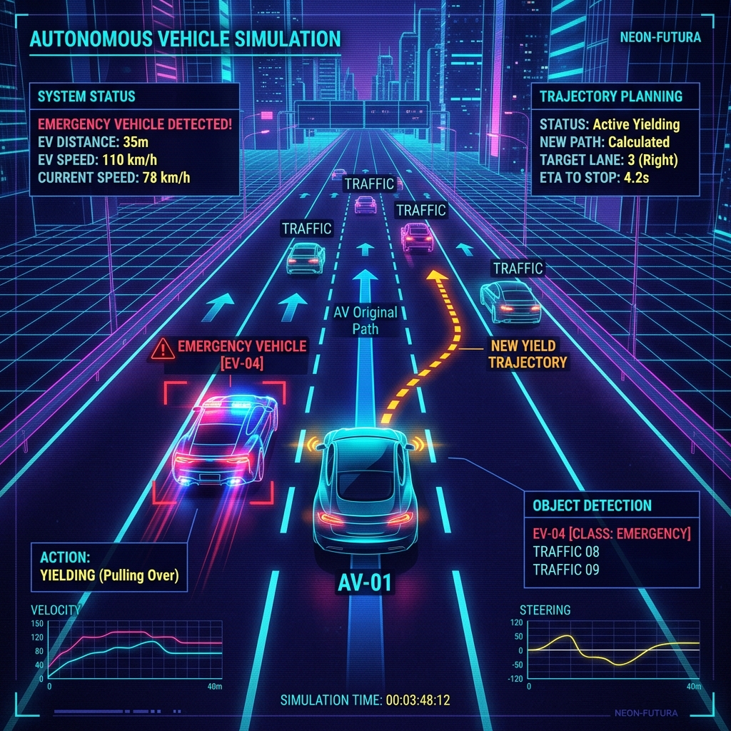 Autonomous Vehicle Yielding Trajectory