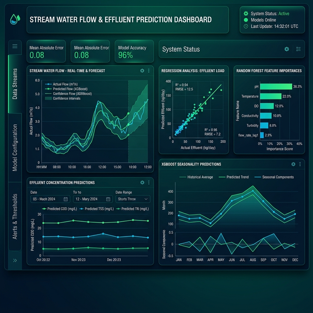 Predicting Waste-water Effluents in Streams